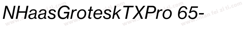 NHaasGroteskTXPro 65字体转换
